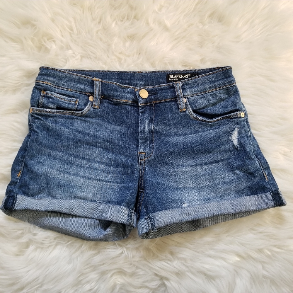 BLANKNYC Distressed Denim Fulton Shorts